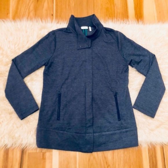 LOGO Lounge Knit Jacket W/ Zip Front Polar - Picture 2 of 8